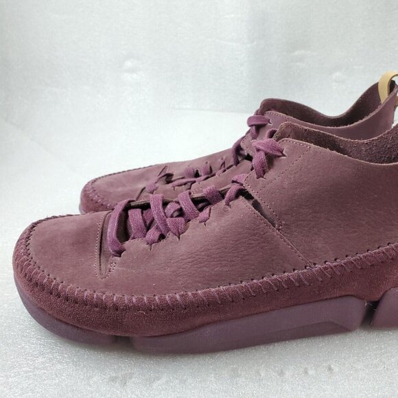 Clarks Trigenic Flex Plum Leather Sneaker New Sample | US 9 - Picture 3 of 10